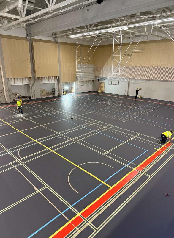 Havainnekuva Tiedonpuiston koulun rakennustyömaalta