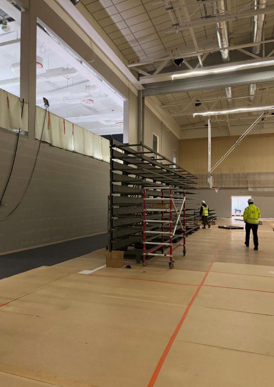 Havainnekuva Tiedonpuiston koulun rakennustyömaalta