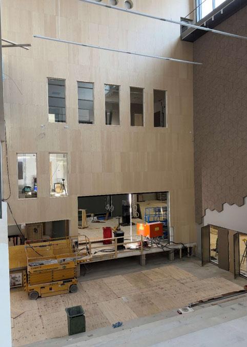 Havainnekuva Tiedonpuiston koulun rakennustyömaalta