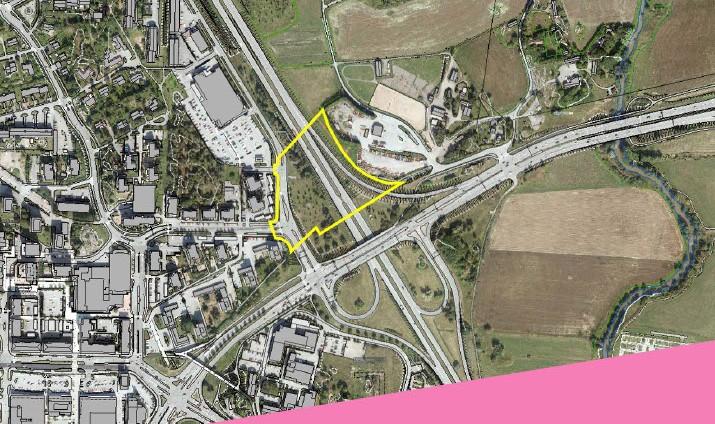 Keonkulman kaavamuutosalue ilmakuvassa.