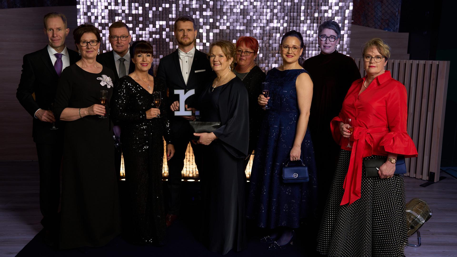 Raision edustajat vuoden 2026 Urheilugaalassa.