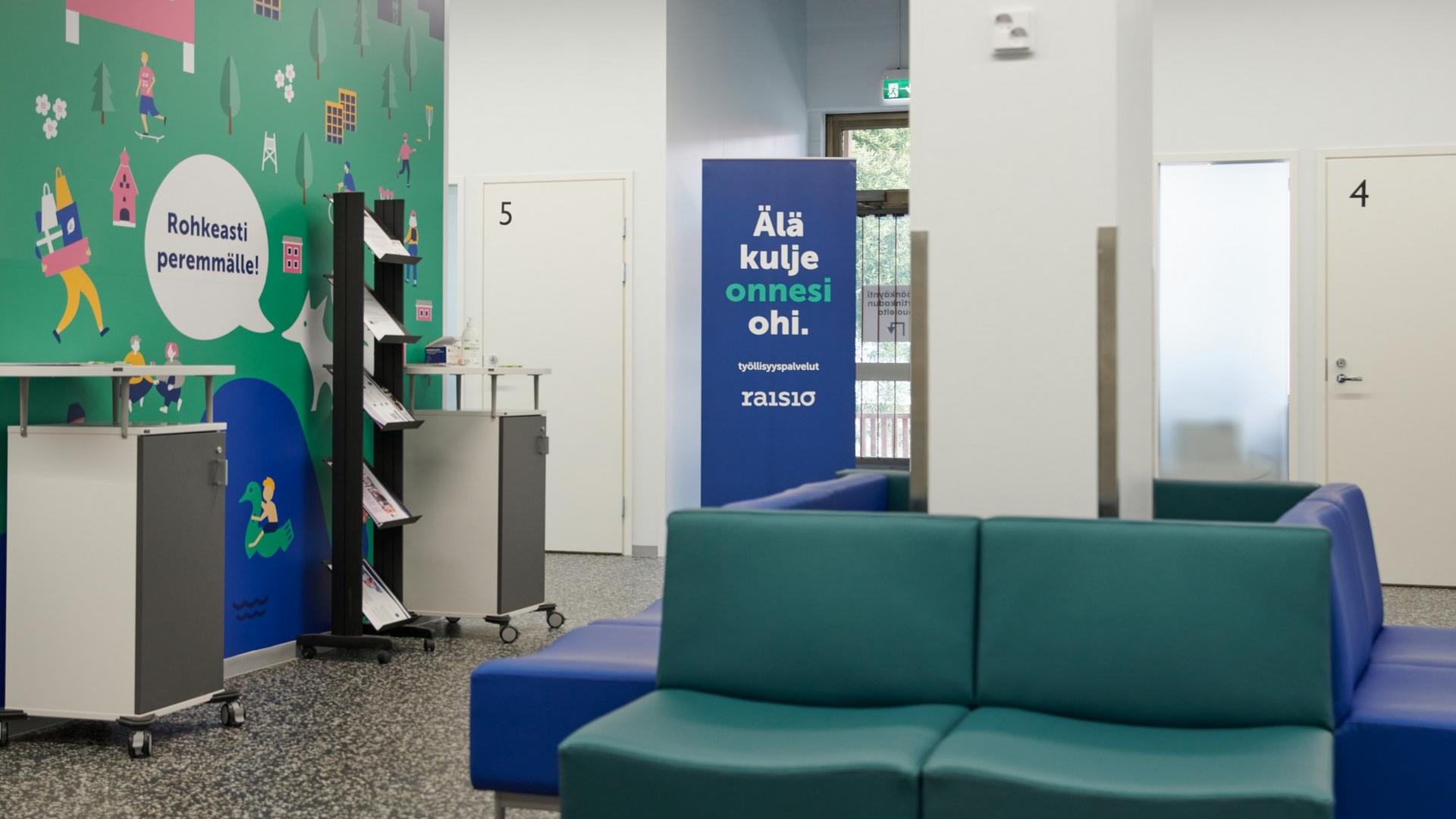 Työvoimapalveluiden asiakaspalvelupiste.