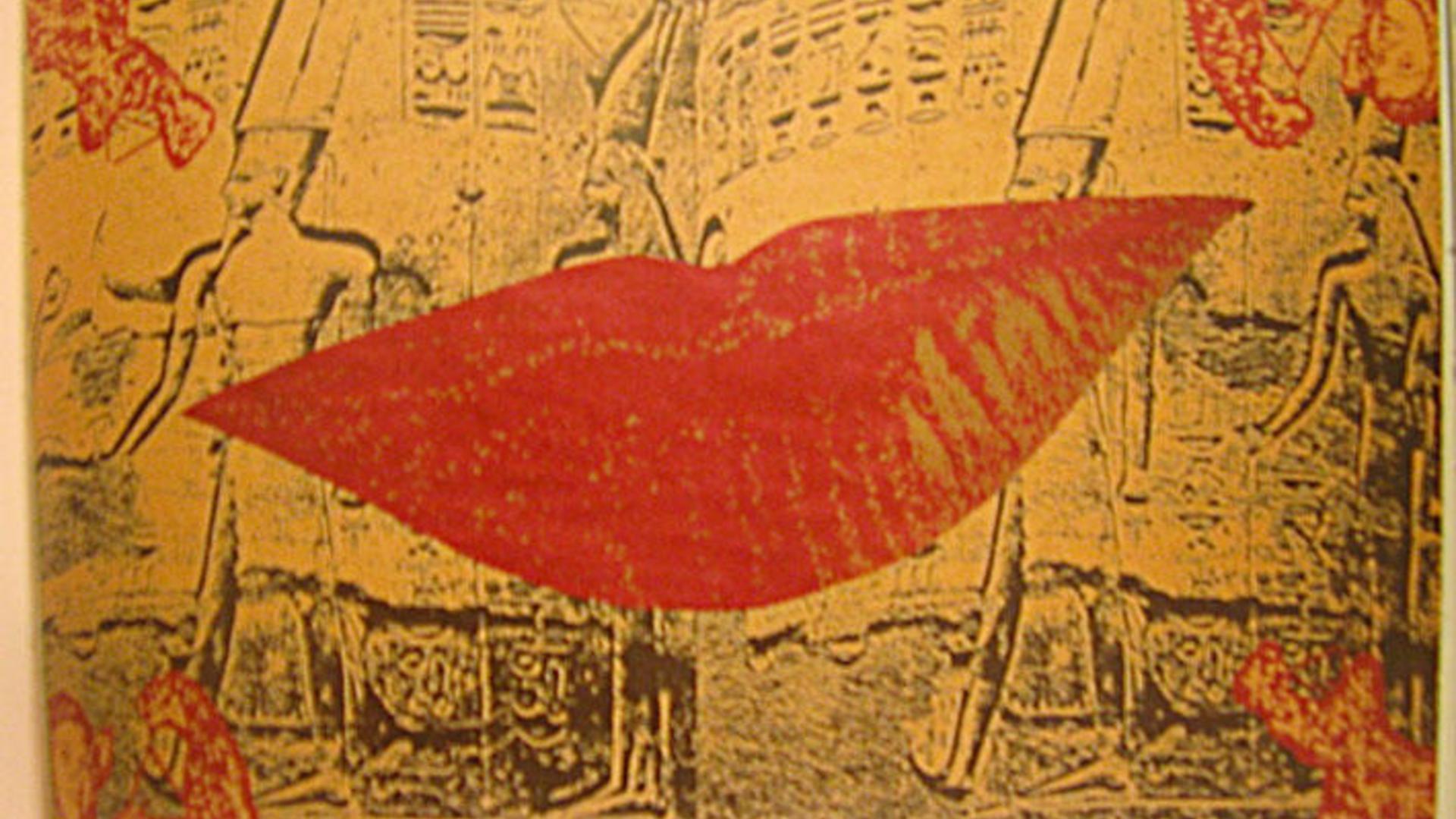 Manno Kalliomäki, Leena Lander, 1992, serigrafia. Eero Rantasen säätiön uushankinnat - kokoelma. Raision museo Harkko.