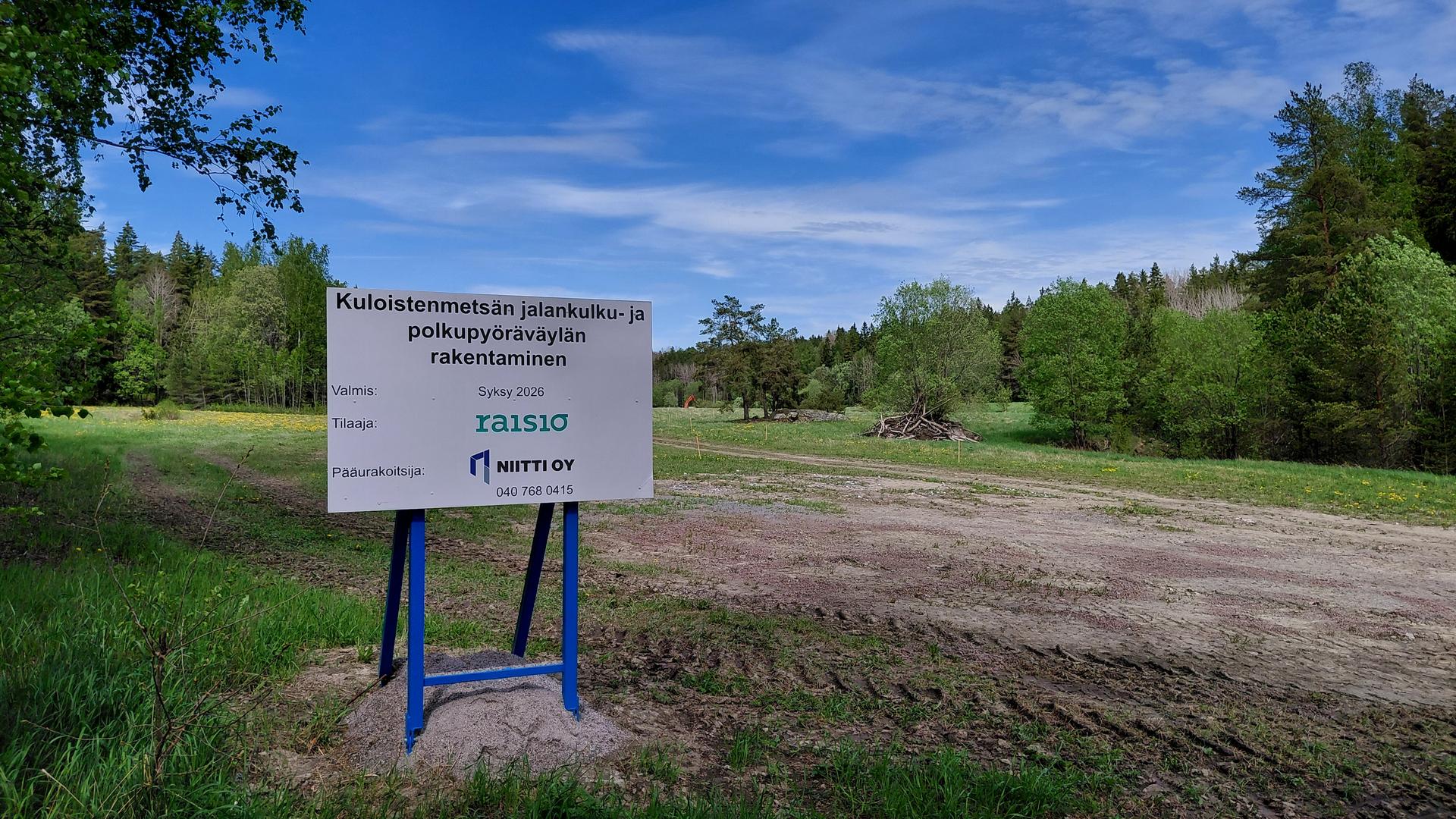 Pyörä- ja kävelytien rakentaminen