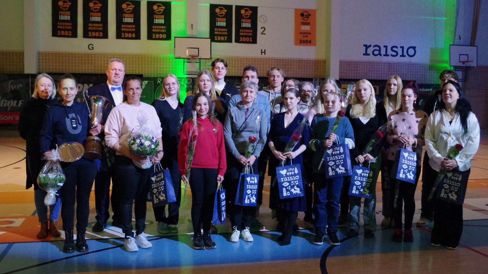 Palkitut raisiolaiset urheilijat 2024