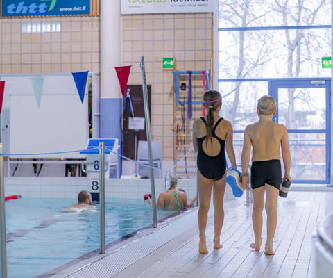 Swimmers at the Ulpukka Swimming Centre