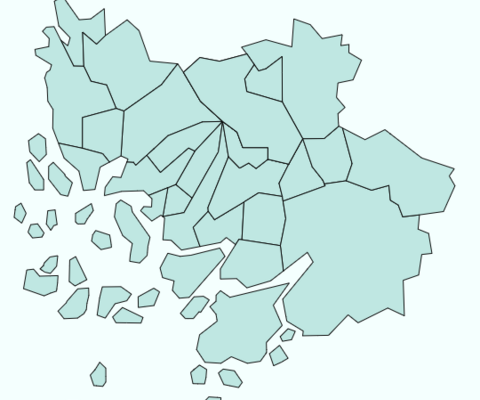 kuva Varsinais-Suomen kartasta