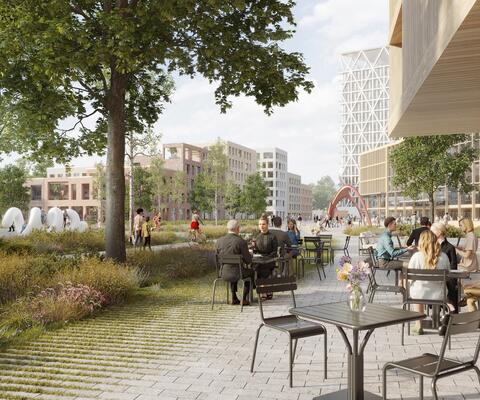 Visualisointi keskustakilpailun voittajateos.