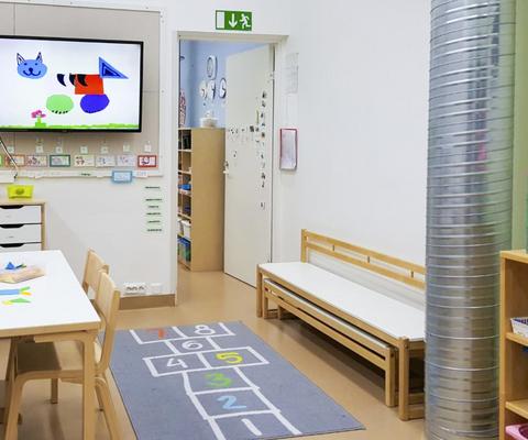 Venheen päiväkoti sisätilat.