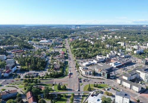 Ilmakuvassa Nesteentie.