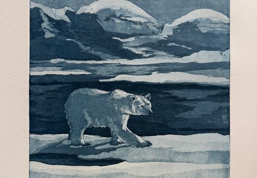 Margit Hirvonen, Pohjolan valtias, 2025, etsaus akvatinta