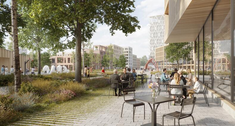 Visualisointi keskustakilpailun voittajateos.